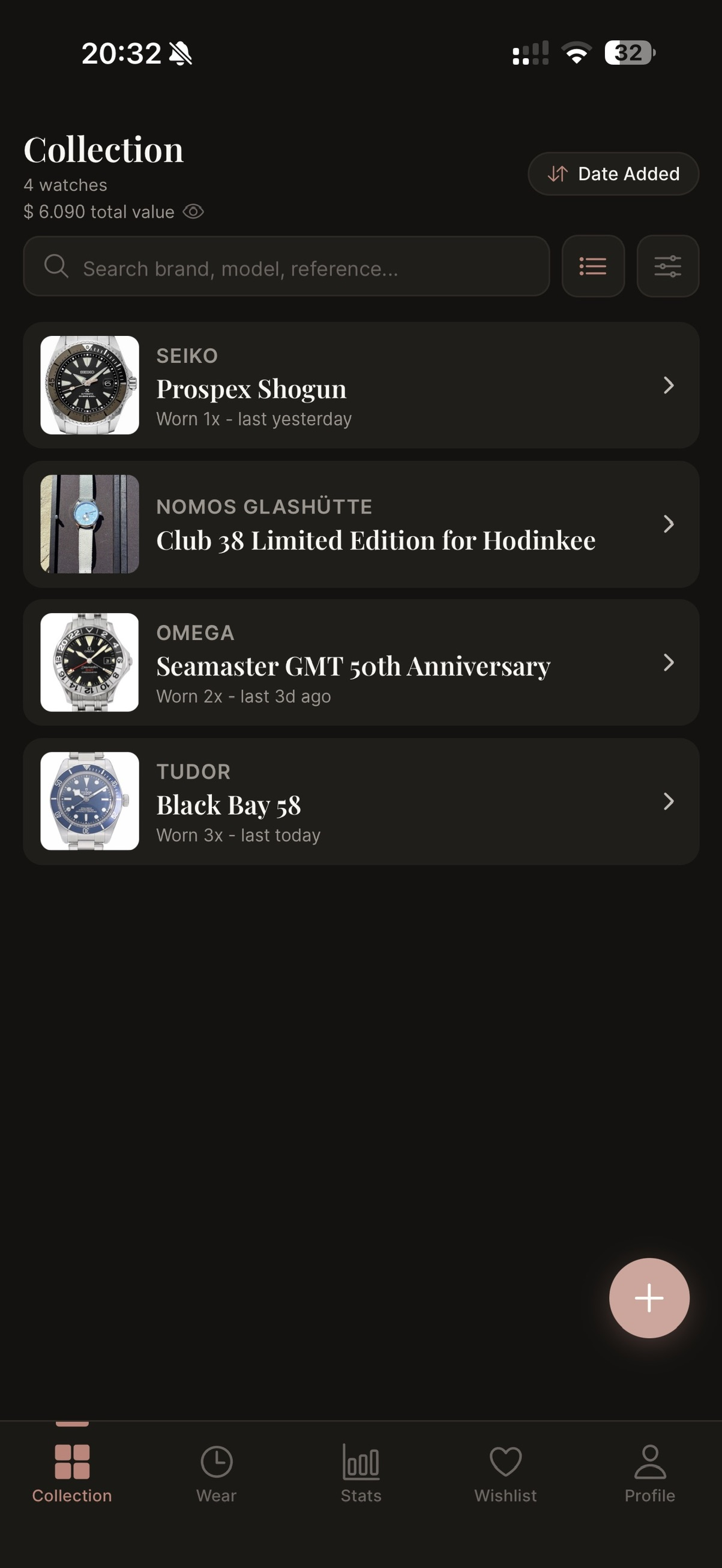 Collection list view